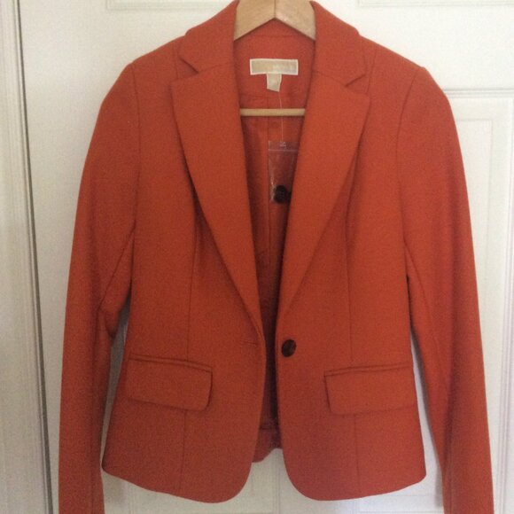 Michael Kors Orange Wool Blazer - Picture 1 of 2